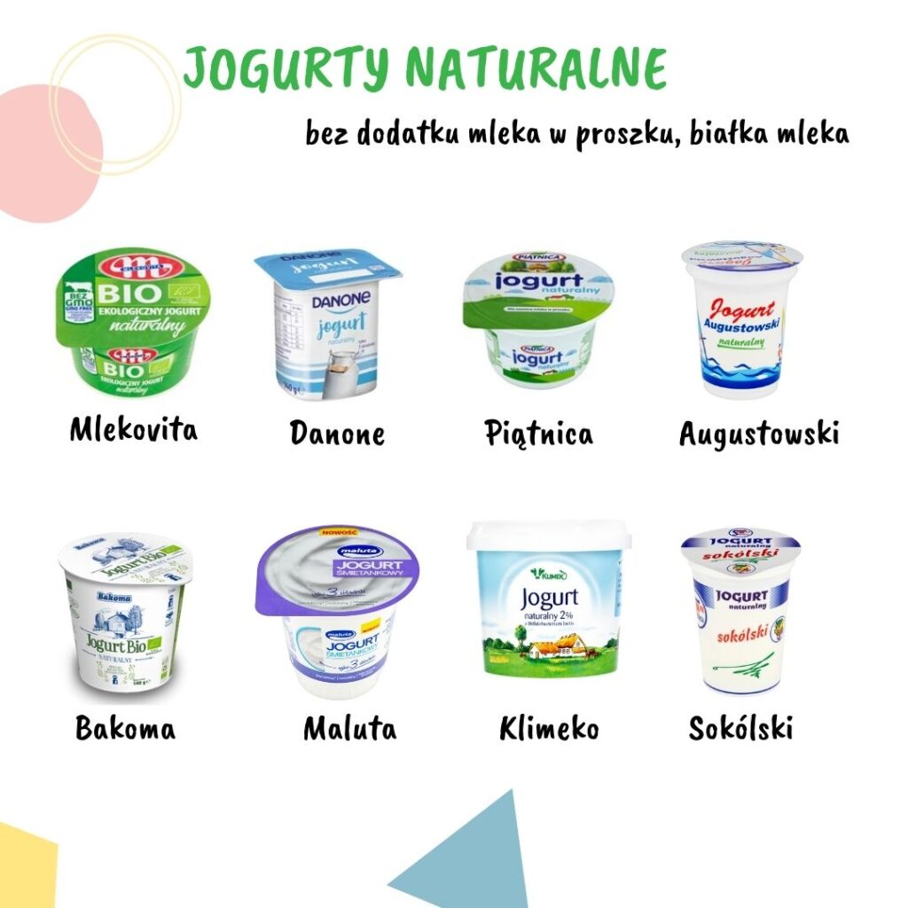 jogurty naturalne z dobrym składem